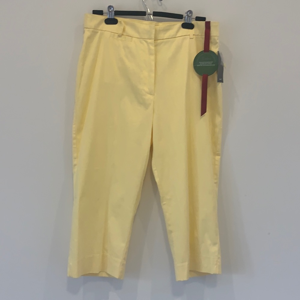 Yellow Capris Pants SZ 12